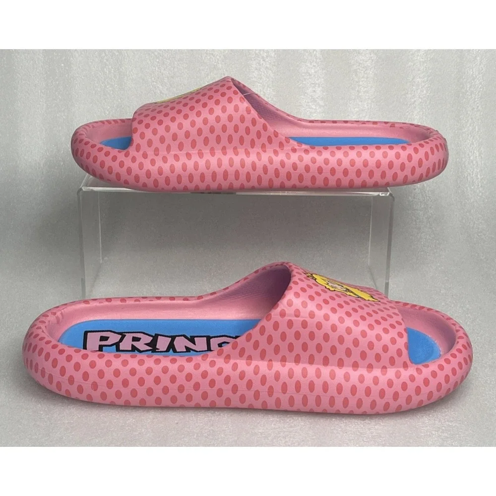 Ground Up Princess Peach Slides Slip On Pink Sandals Super Mario Women's Size 11
